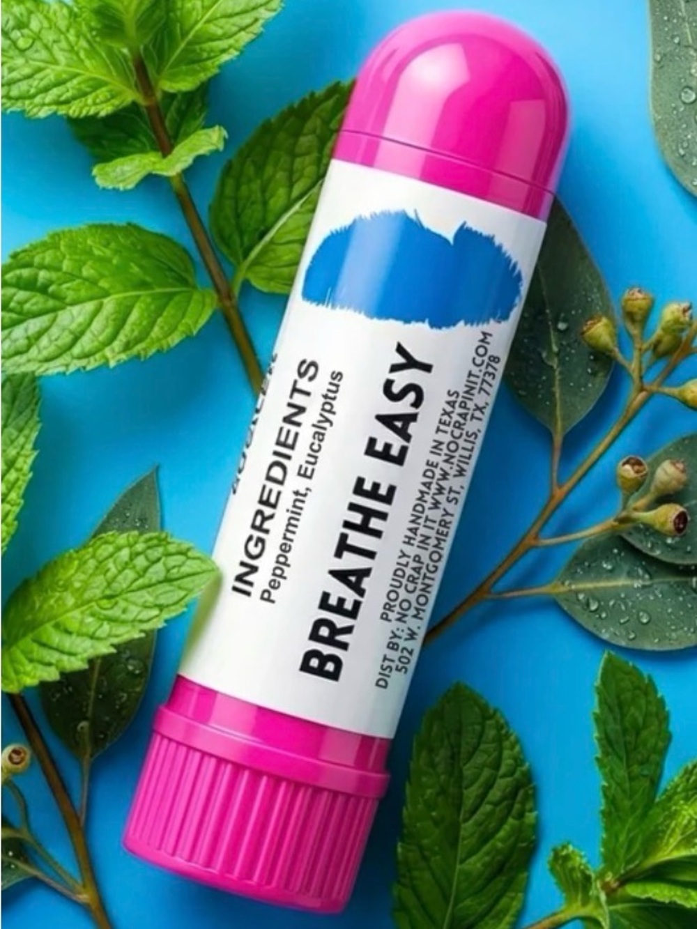 BREATHE EASY Peppermint Eucalyptus Breath Stick - Inhaler